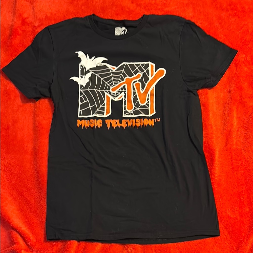 MTV Black Cotton Tee